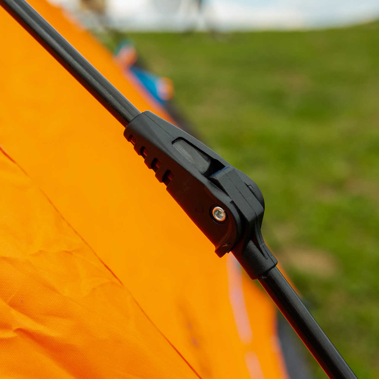 Палатка автоматическая двойная 200*230*130 см водонепроникний помаранчева LU015O_LU015O_Milantium_3