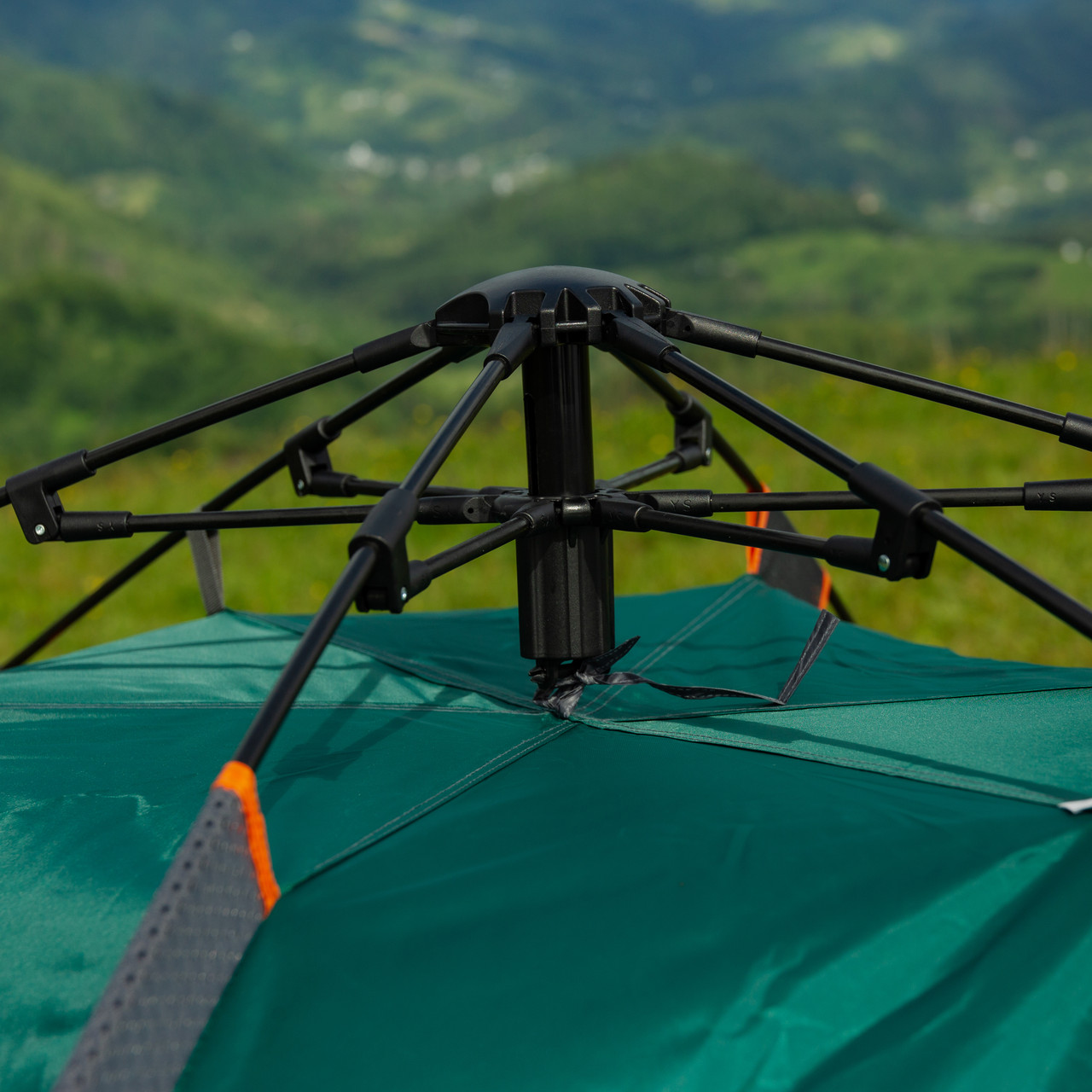 Палатка автоматическая двойная 200*230*130 см водонепроникний зелена LU015GR_LU015GR_Milantium_4