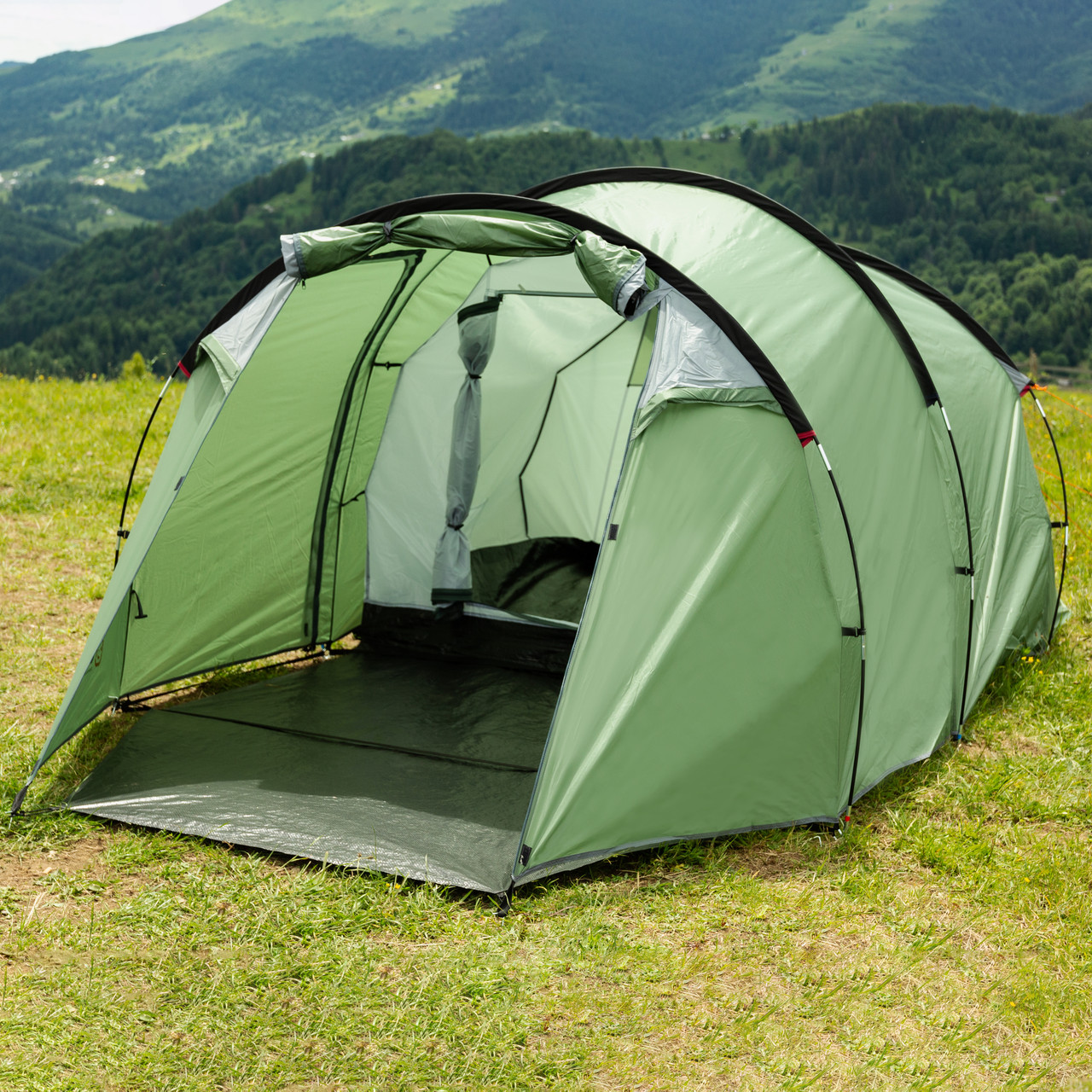 Намет туристичний з тентом 4 х місний кемпінг для риболовлі для туризму водонепроникна LU004_LU004_Milantium_2