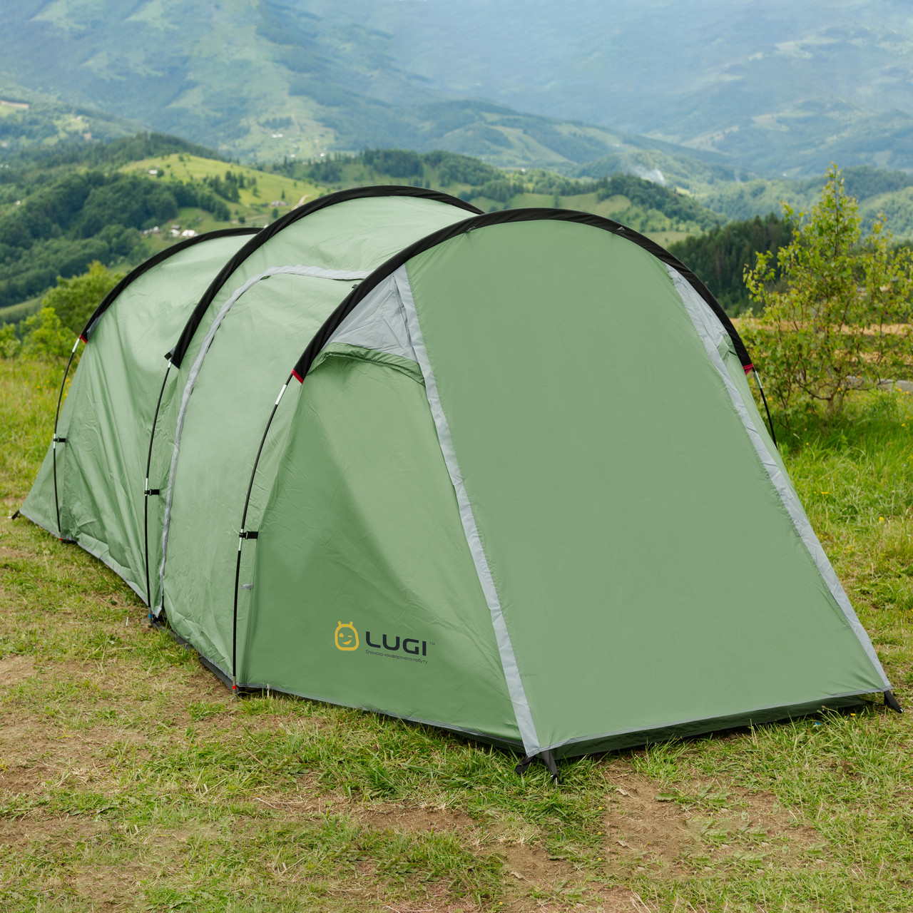 Намет туристичний з тентом 4 х місний кемпінг для риболовлі для туризму водонепроникна LU004_LU004_Milantium_4