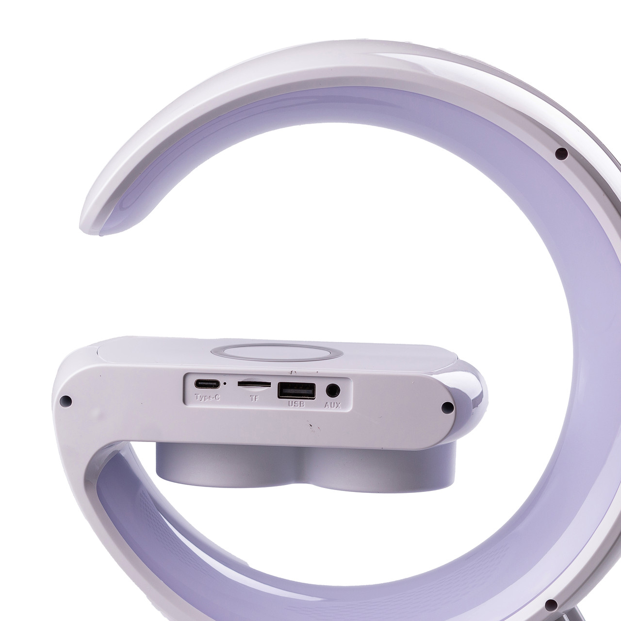 Портативная колонка с зарядкой для телефона и RGB-подсветкой 15 Вт біла UR126_UR126_Milantium_2