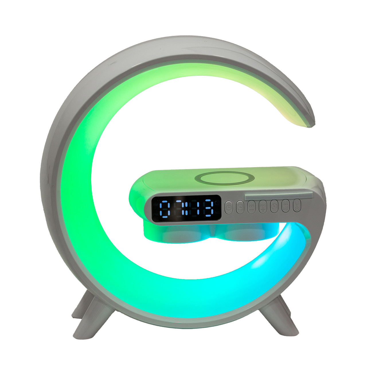 Портативная колонка с зарядкой для телефона и RGB-подсветкой 15 Вт біла UR126_UR126_Milantium_3