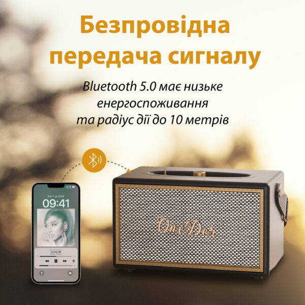Портативна міні-колонка OneDer D6 коричнева D6BR_D6BR_Milantium_5