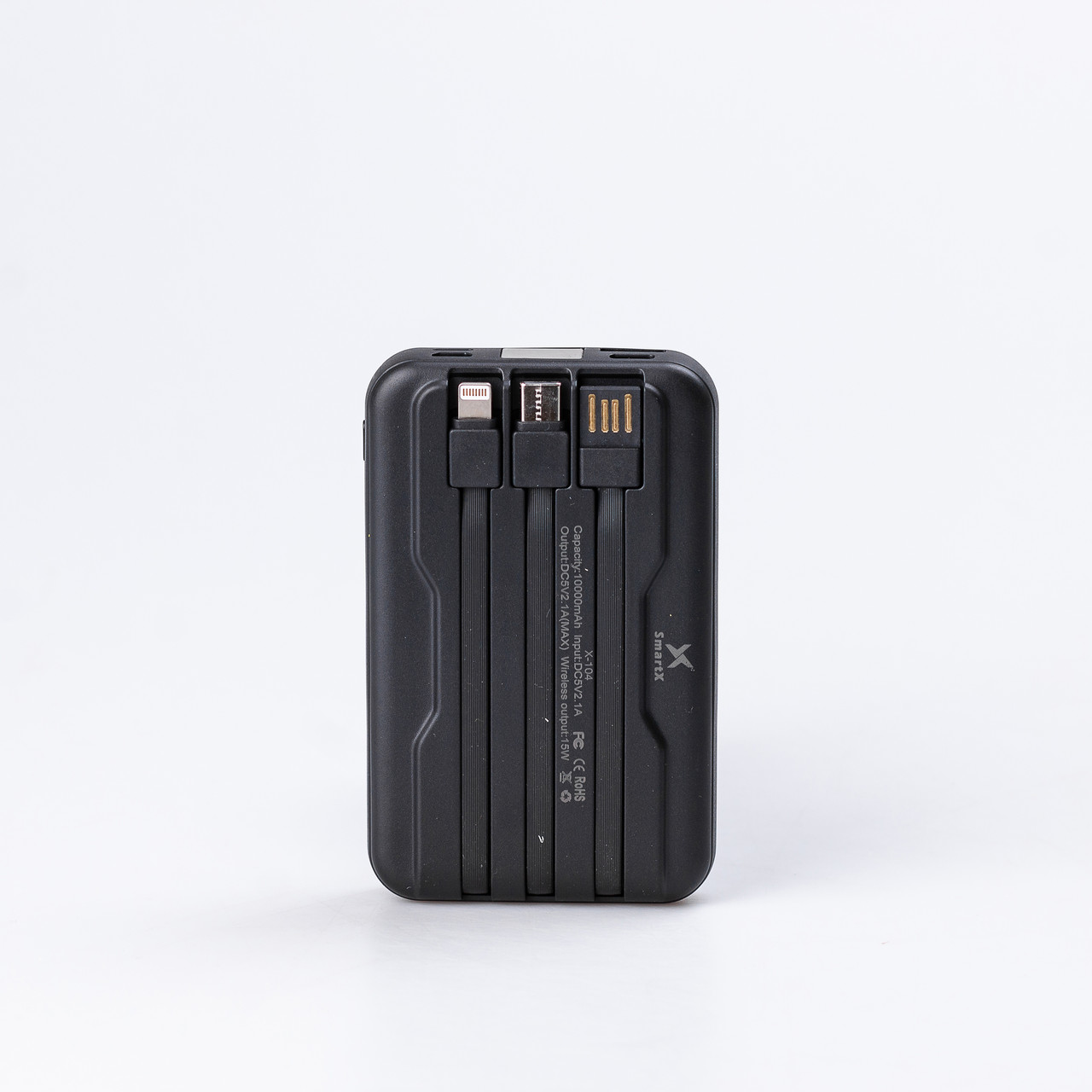 Повербанк з бездротовою зарядкою 10000mah 3 шнури в комплекті X104_X104_Milantium_3