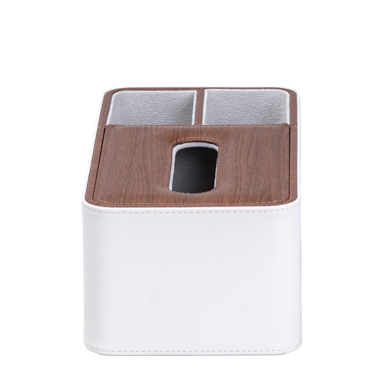 Эко-кира салфетка 3 отделение 26.5*14*9.5 см Білий з коричневим HP9290_HP9290_Milantium_4