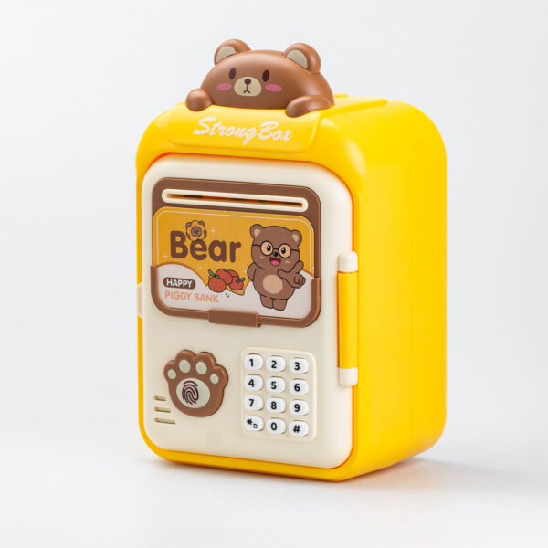 Сейф-скарбничка дитяча з купюроприймачем і кодовим замком «Bear» Жовтий_HP12265Y_Milantium_4