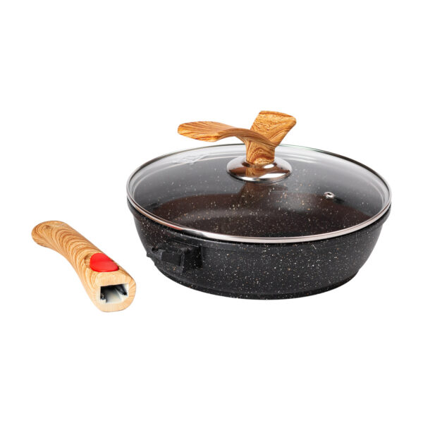 4 л) зі скляною кришкою Ø 24 см Black MGC HP-4-463B_HP-4-463B_Milantium_2