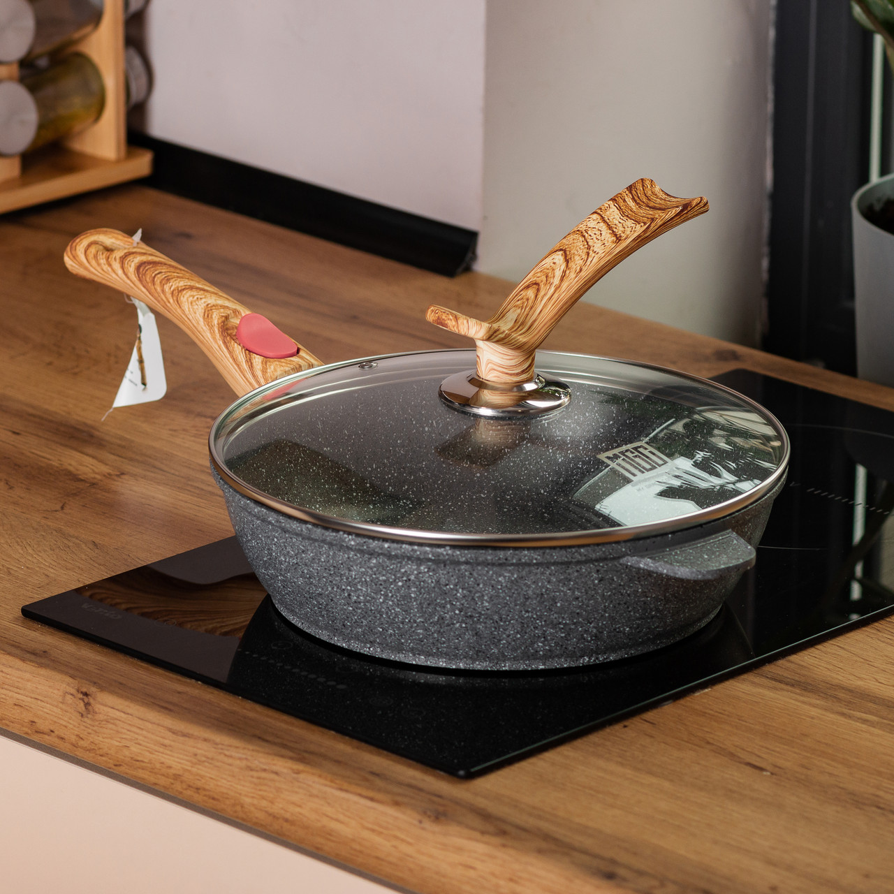 4 л) зі скляною кришкою Ø 24 см сіра MGC HP-4-463G_HP-4-463G_Milantium_3