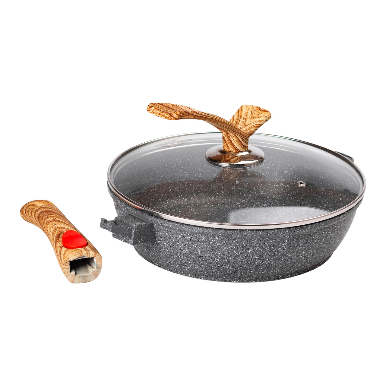 8 л) зі скляною кришкою Ø 26 см сіра MGC HP-4-464G_HP-4-464G_Milantium_2