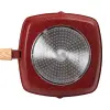 Алюмінієва сковорода-гриль 28 см зі скляною кришкою Square Red MGC HP-4-462R_HP-4-462R_Milantium_3