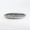 Тарілка сервірувальна кругла керамічна 22 см коричнева_HP23394_Milantium_2
