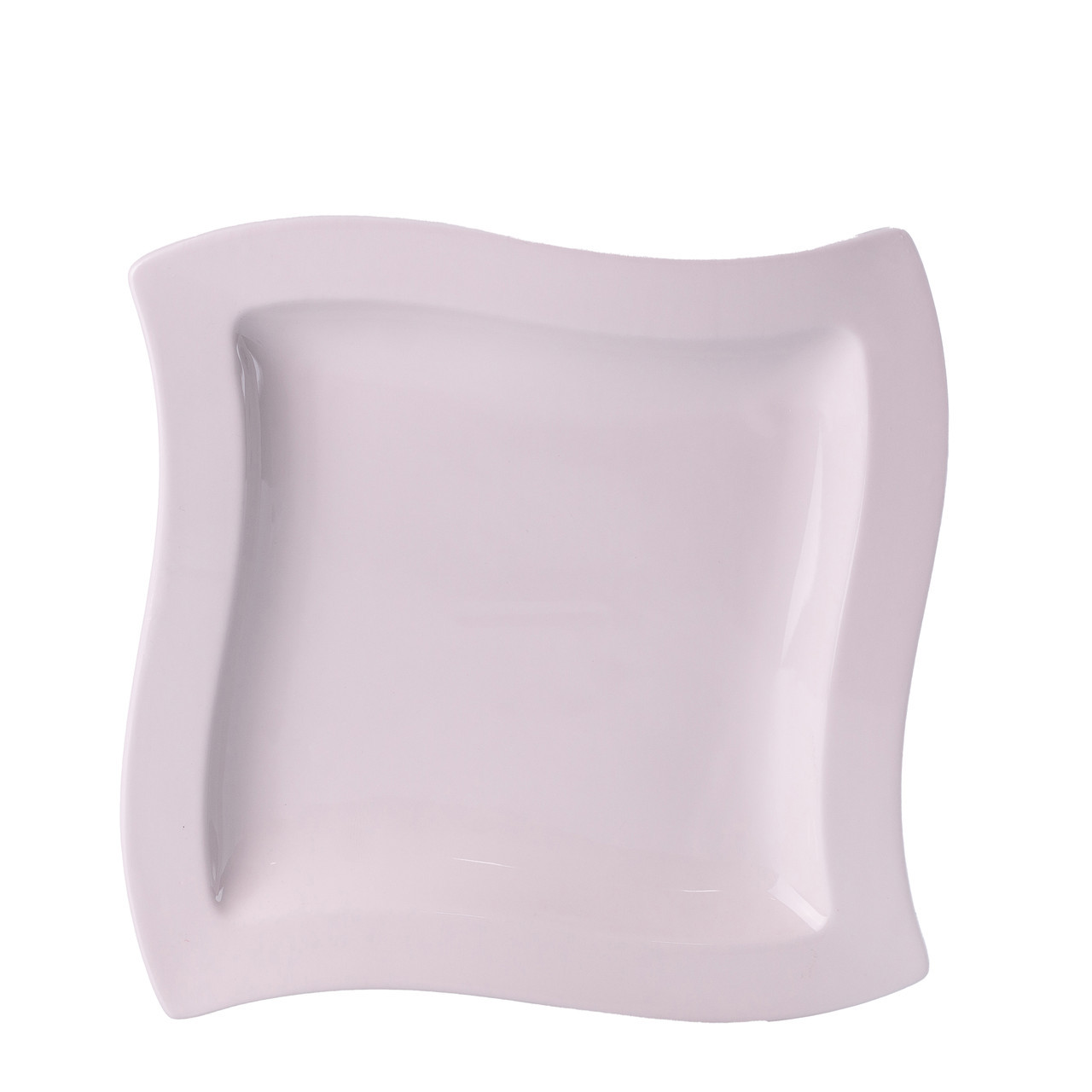 Тарілка плоска квадратна з порцеляни 21 см біла HP609_HP609_Milantium_2