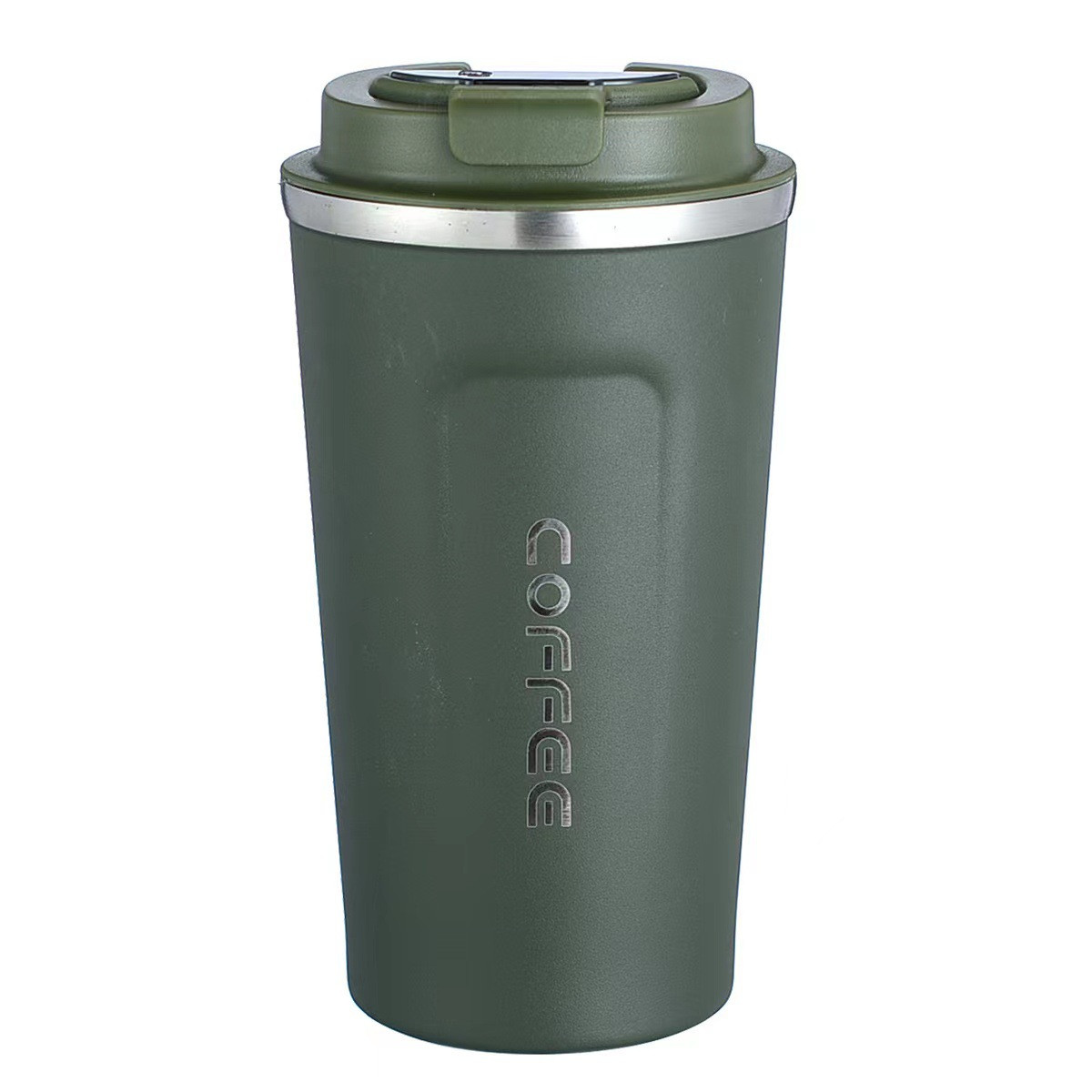 Термокружка Coffee з датчиком температури 380 мл зелена_HPGM5821GR_Milantium_1
