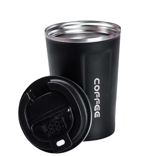 Термочашка Coffee з датчиком температури 380 мл чорна_HPGM5821B_Milantium_4