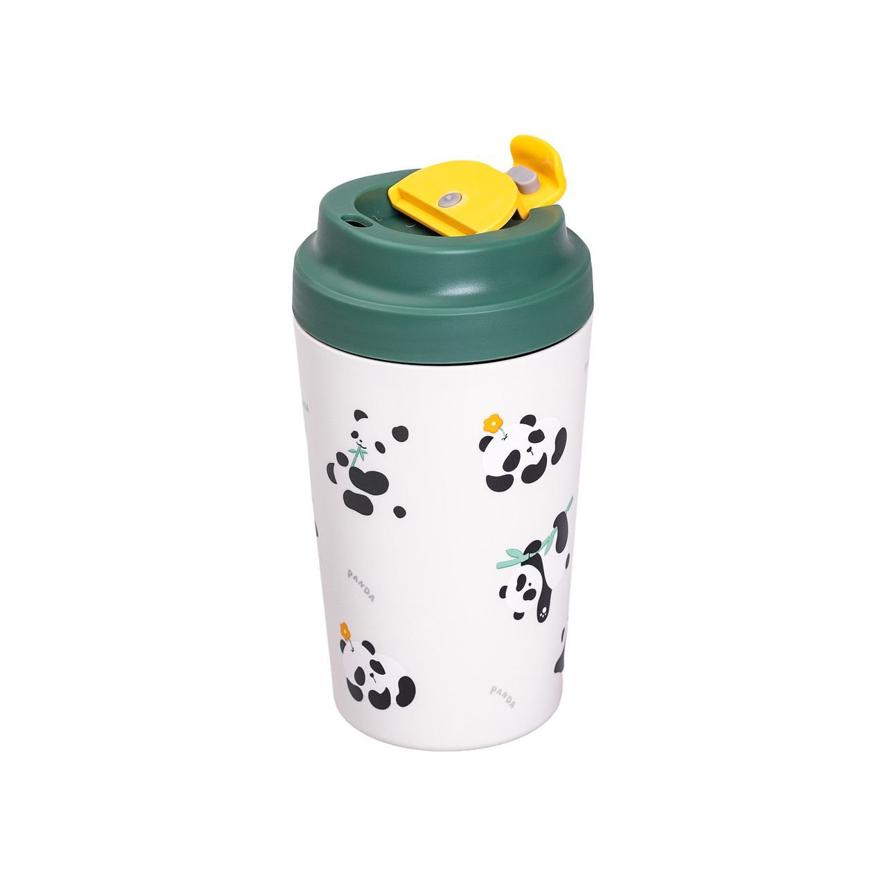 Термочашка Panda з керамічною колбою 380 мл Зелена HP-14-12GR_HP-14-12GR_Milantium_2