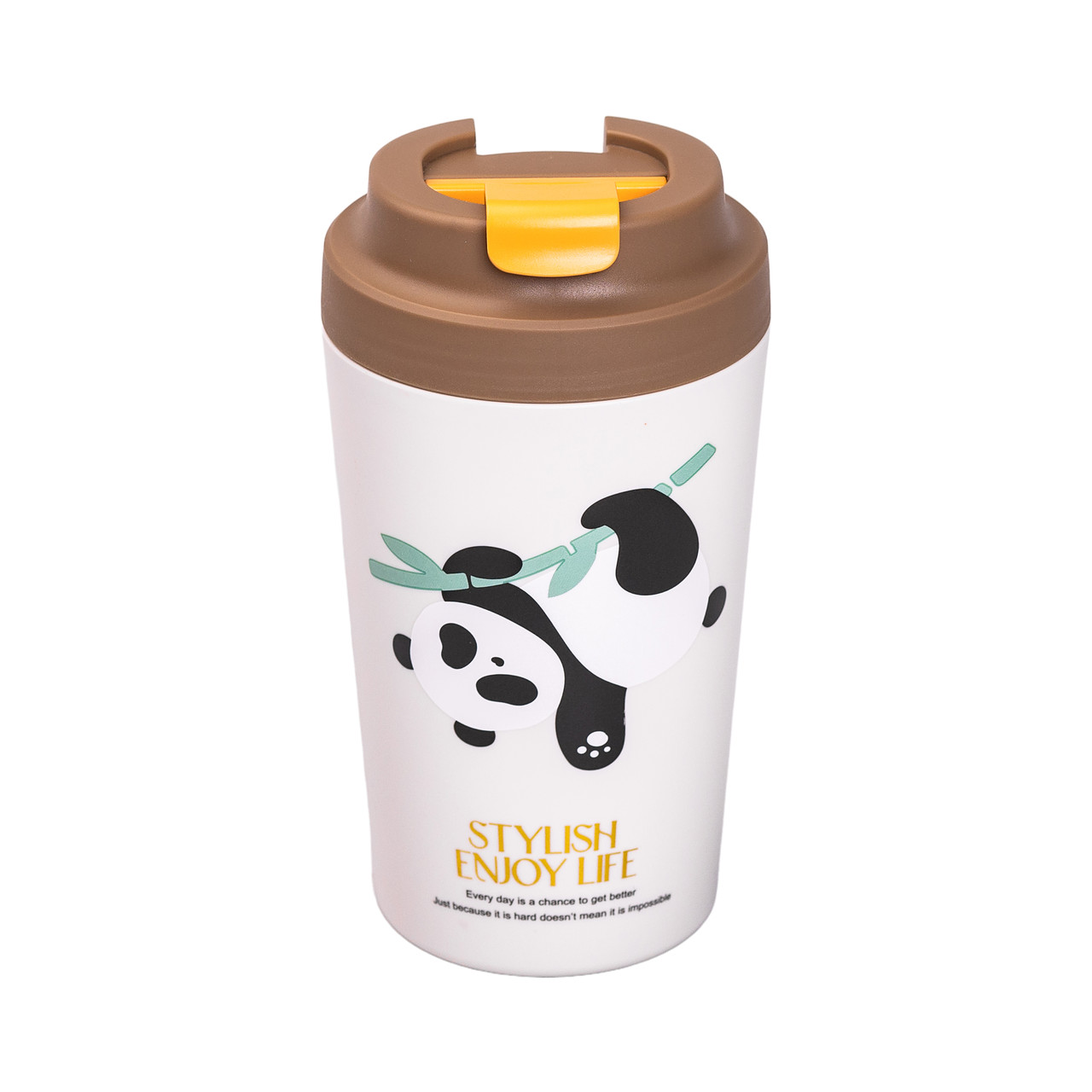 Термочашка Panda з керамічною колбою 380 мл Коричнева HP-14-12BR_HP-14-12BR_Milantium_4