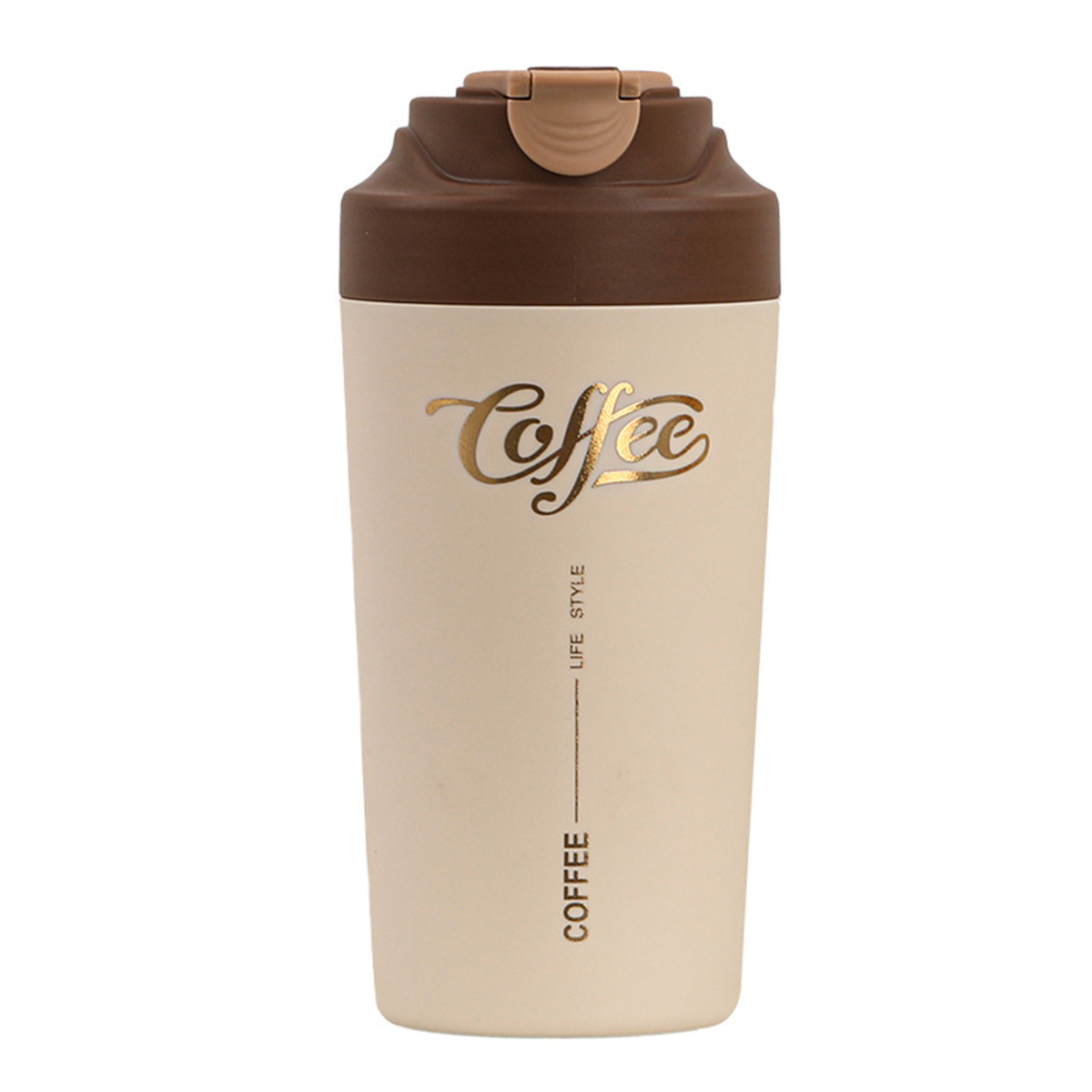 Термочашка Coffee с ремешком 480 мл коричнева HP-14-14BR_HP-14-14BR_Milantium_1