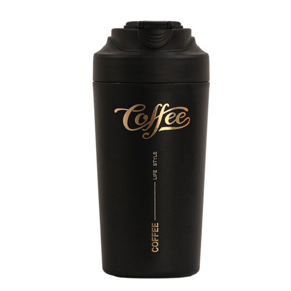 Термочашка Coffee с ремешком 480 мл чорна HP-14-14B_HP-14-14B_Milantium_1