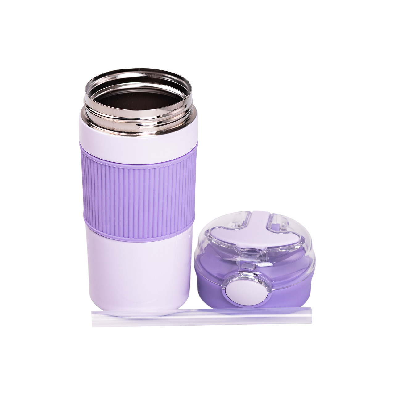 Термочашка с трубочкой 400 мл бузкова HPGM3001V_HPGM3001V_Milantium_3