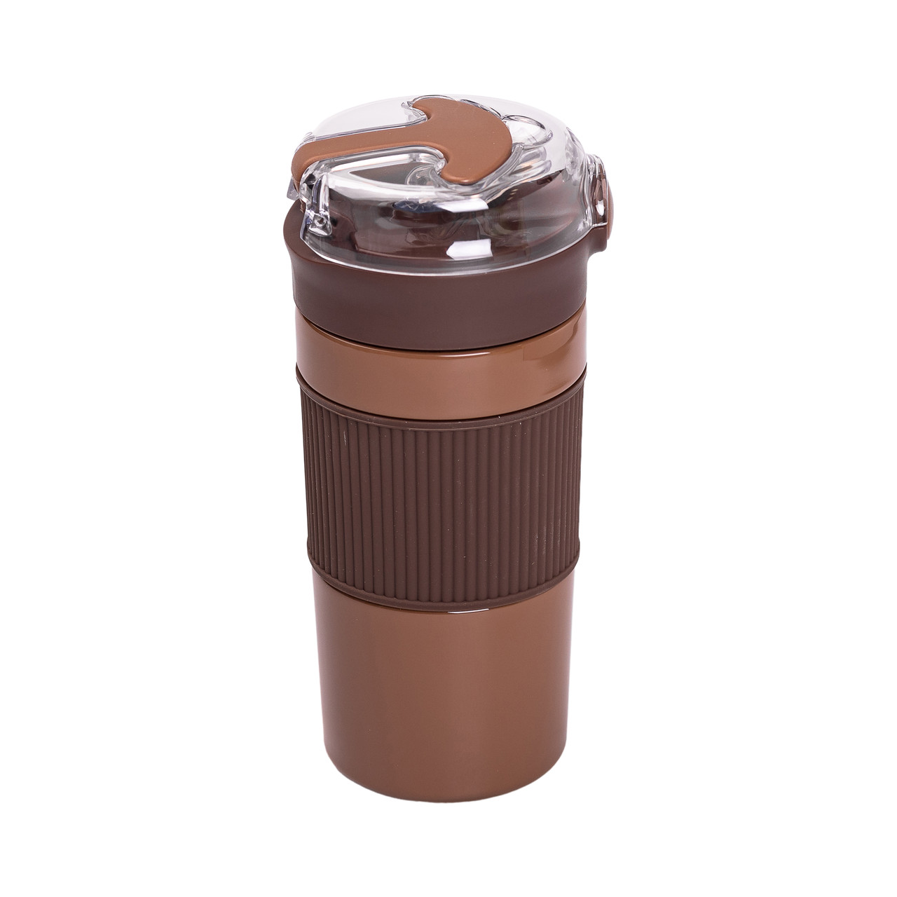 Термочашка с трубочкой 400 мл Коричневий HPGM3001BR_HPGM3001BR_Milantium_2