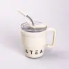 Термочашка Coffee & Tea з трубочкою бежева_HP-14-23BE_Milantium_1