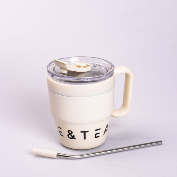Термочашка Coffee & Tea з трубочкою бежева_HP-14-23BE_Milantium_4