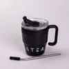 Термочашка Coffee & Tea з трубочкою чорна_HP-14-23B_Milantium_2