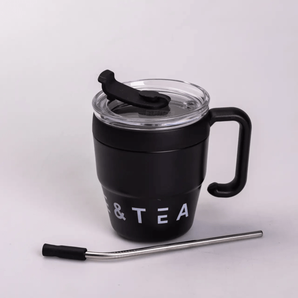 Термочашка Coffee & Tea з трубочкою чорна_HP-14-23B_Milantium_2
