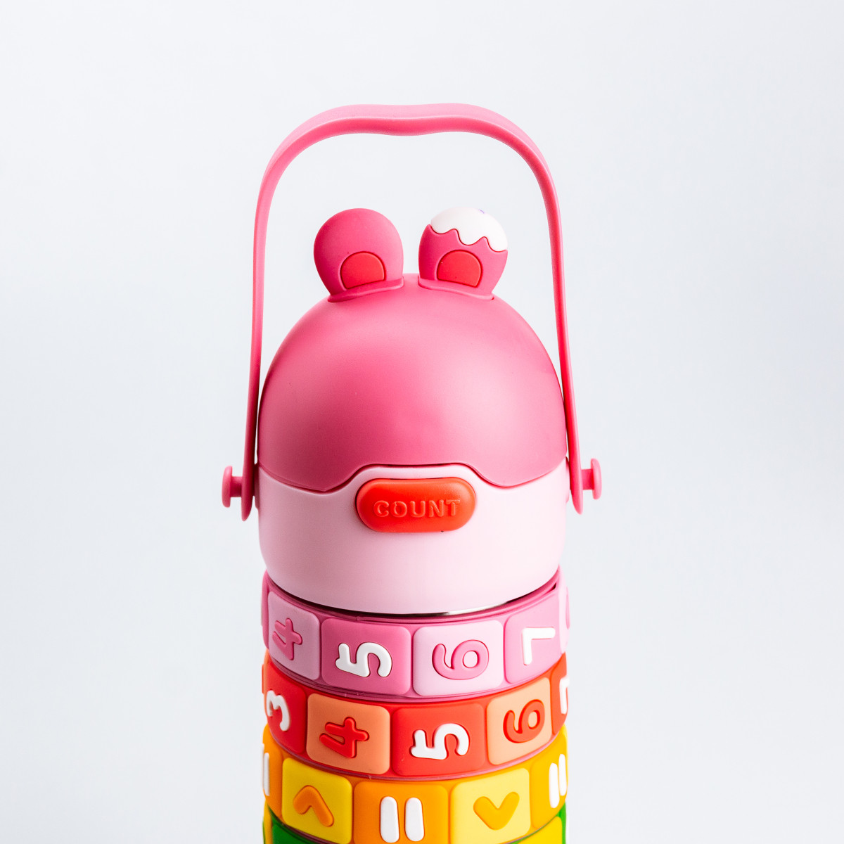 Термос дитячий інтерактивний 430 мл із цифрами Рожевий_HP17305P_Milantium_3