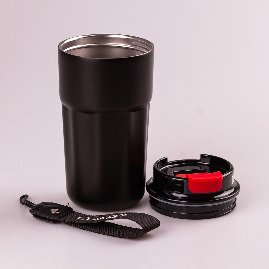 Термокружка з нержавіючої сталі 450 мл Чорний_HP153B_Milantium_3