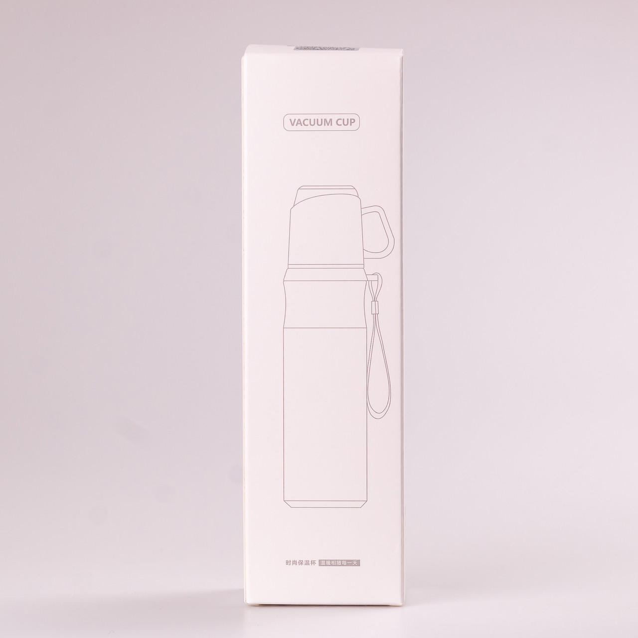 Термос з чашкою та ремінцем 600 мл з металевою колбою Синій_HPGM80155BL_Milantium_3