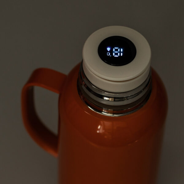 Термос Vacuum з датчиком температури на 820 мл помаранчевий HP-14-55O_HP-14-55O_Milantium_5