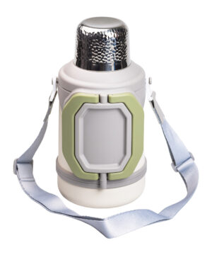 Термос Vacuum Cup 1.5 літра з ремінцем і складною ручкою білий HP-14-21W_HP-14-21W_Milantium_1