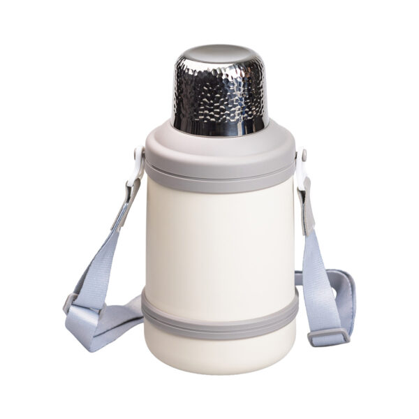 Термос Vacuum Cup 1.5 літра з ремінцем і складною ручкою білий HP-14-21W_HP-14-21W_Milantium_3