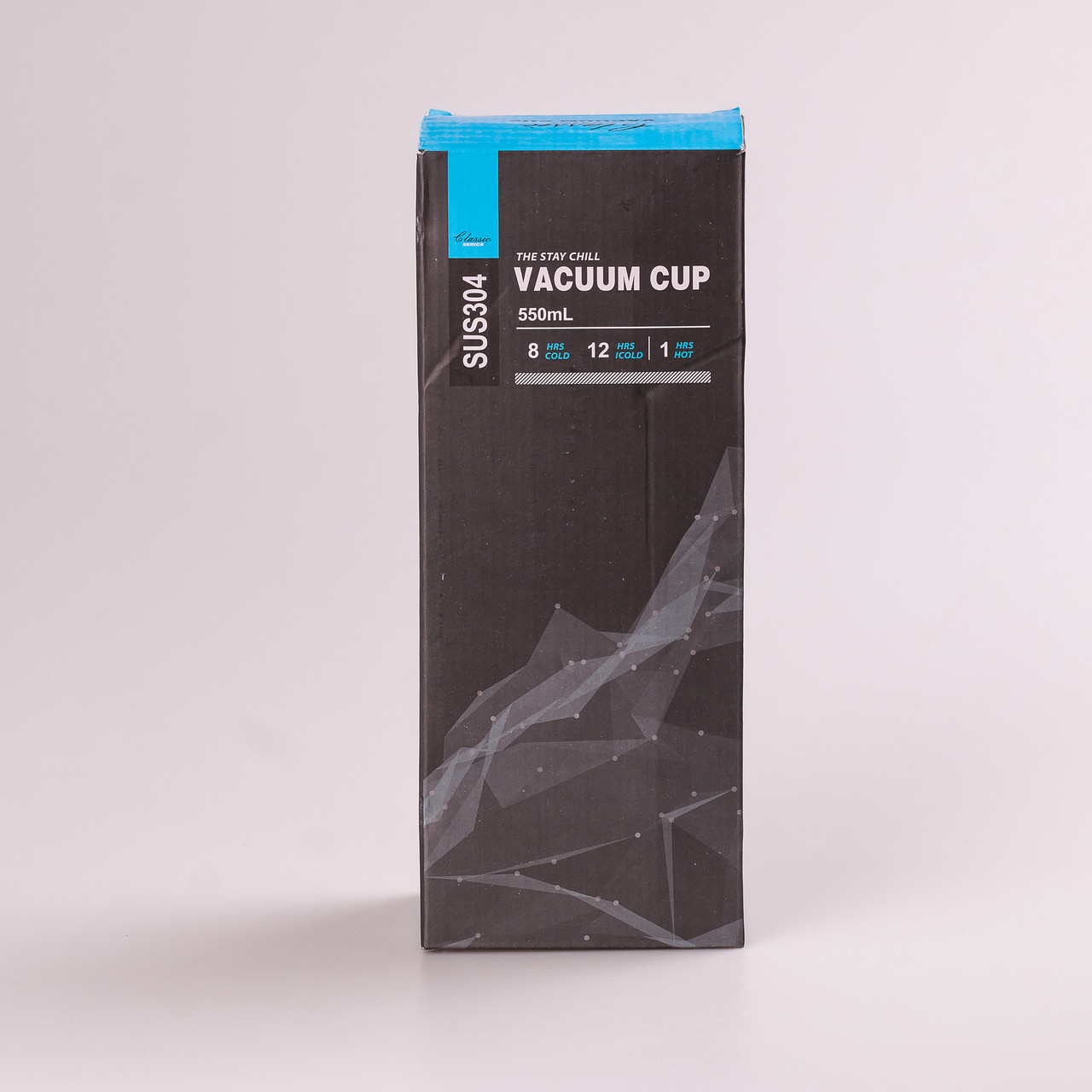 Термос з напувалкою та ручкою 550 мл колба з нержавіючої сталі 23 см Чорний_HPGM5010B_Milantium_3