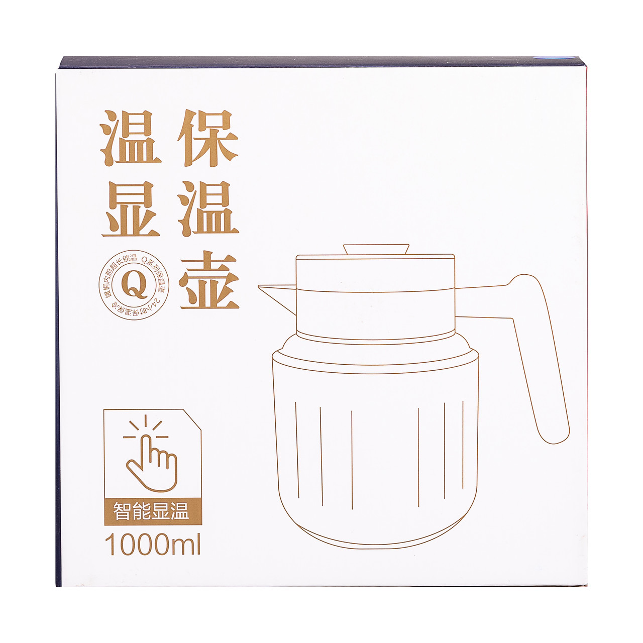 Чайник термоса с индикатором температуры и заварным кремом 1 л чорний HP-14-51B_HP-14-51B_Milantium_7