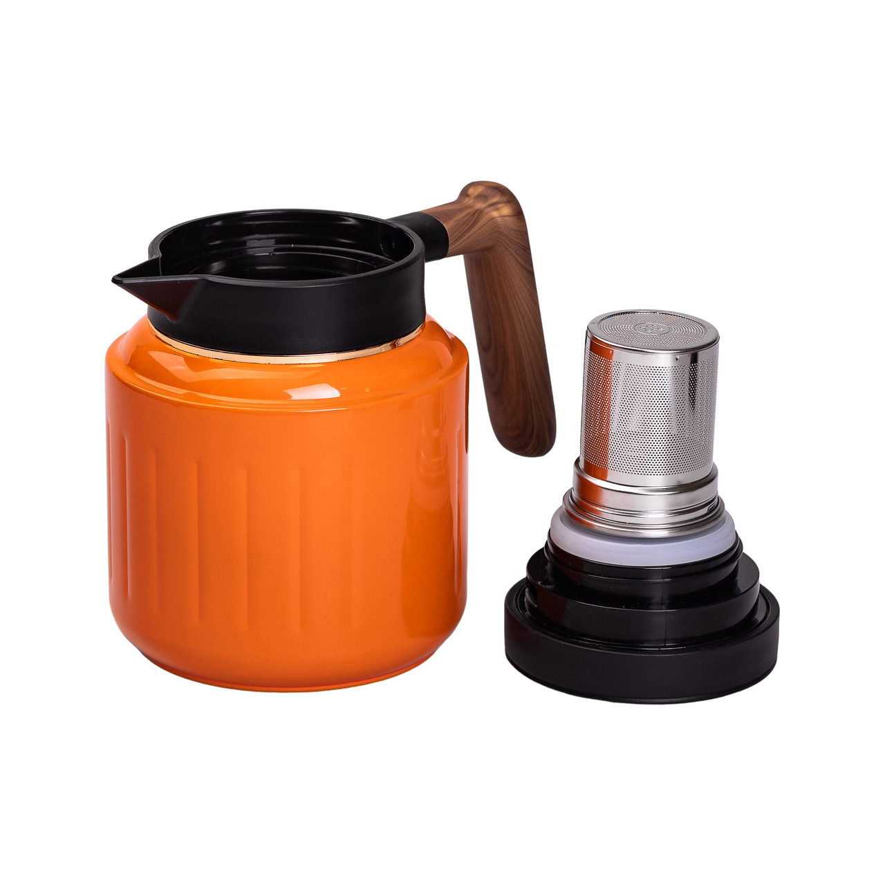 Чайник термоса с индикатором температуры и заварным кремом 1 л помаранчевий HP-14-51O_HP-14-51O_Milantium_5