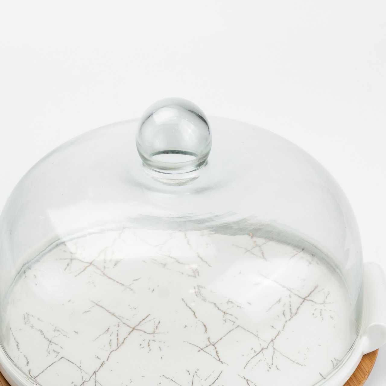 Тортовщица керамическая со стеклянной крышкой 29 см_HP1204_Milantium_4