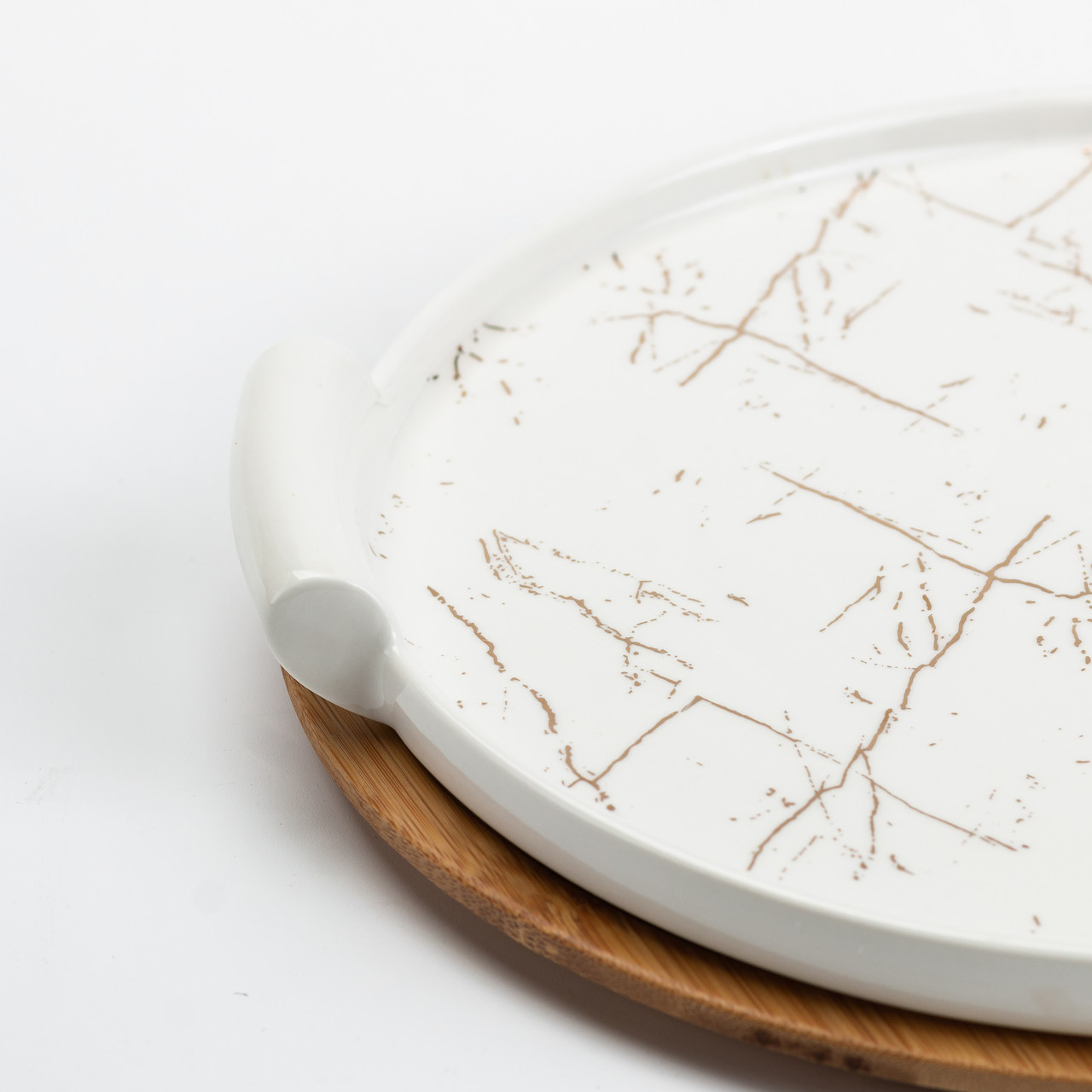 Тортовщица керамическая со стеклянной крышкой 29 см_HP1204_Milantium_5