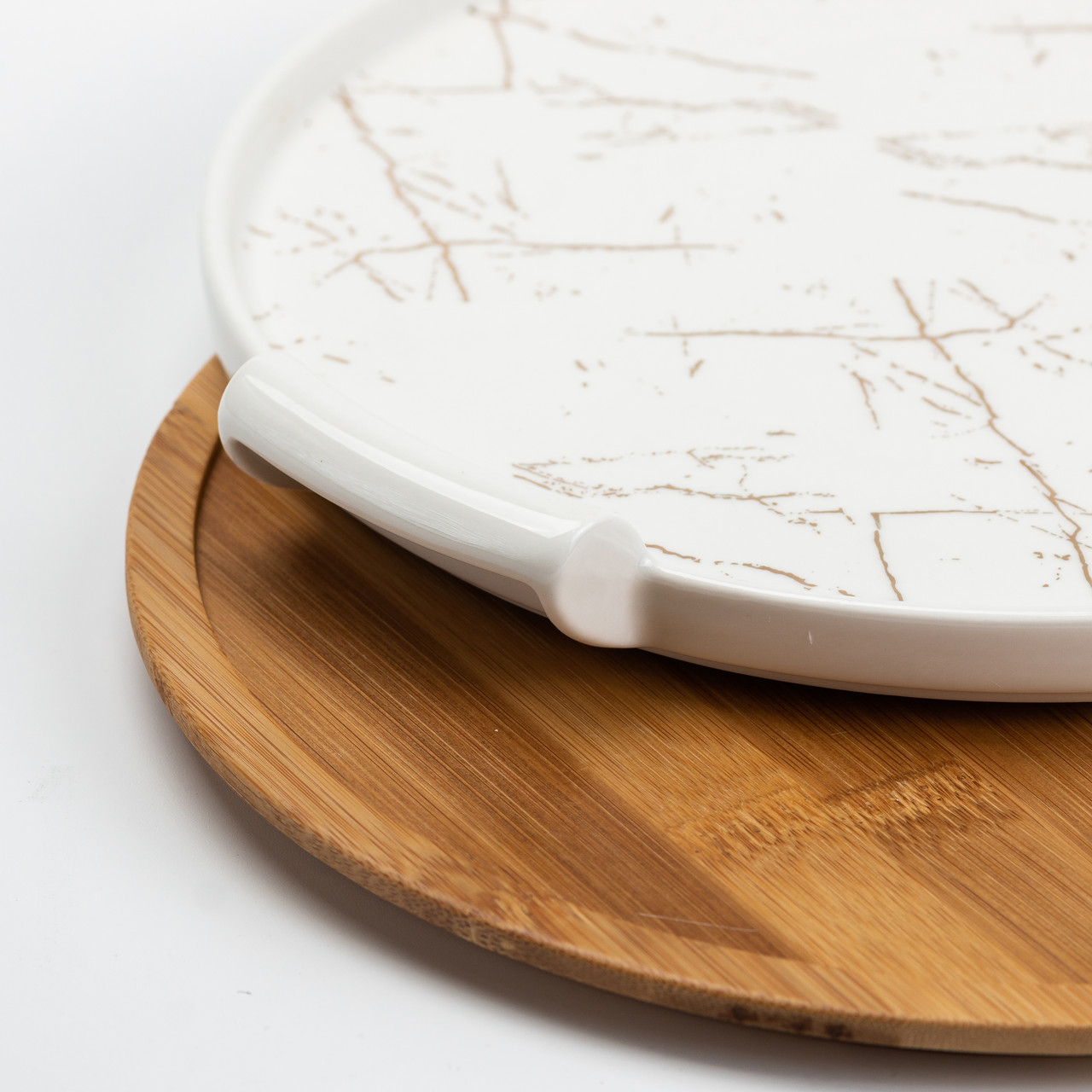 Тортовщица керамическая со стеклянной крышкой 29 см_HP1204_Milantium_7