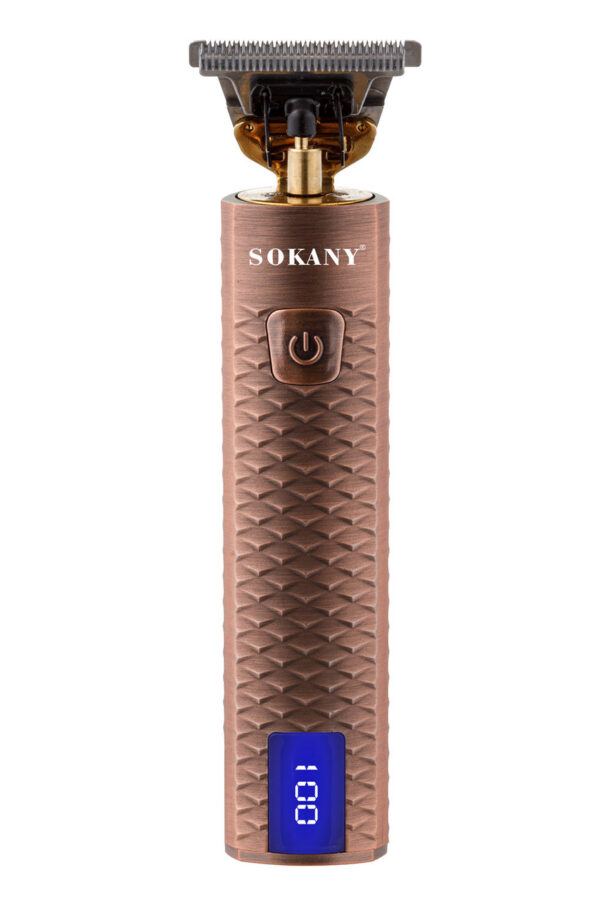 Тример професійний Sokany SK-LF-9939 акумуляторний з 3 насадками та USB мідний_SKLF9939_Milantium_2