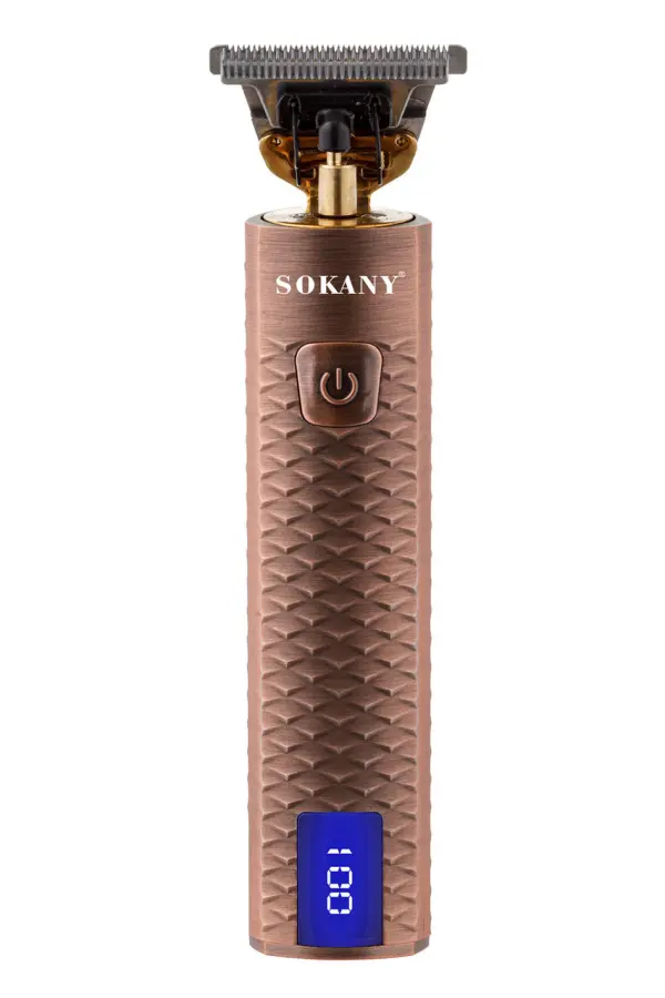 Тример професійний Sokany SK-LF-9939 акумуляторний з 3 насадками та USB мідний_SKLF9939_Milantium_2