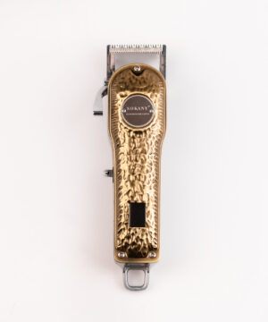 Машинка для стрижки Sokany SK-LF-9976 акумуляторна з 4 насадками та USB золото_SKLF9976GL_Milantium_1