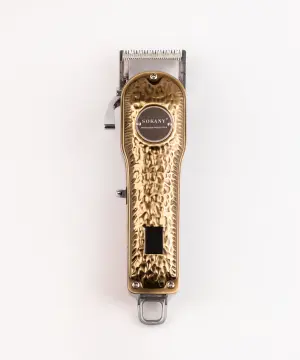 Машинка для стрижки Sokany SK-LF-9976 акумуляторна з 4 насадками та USB золото_SKLF9976GL_Milantium_1