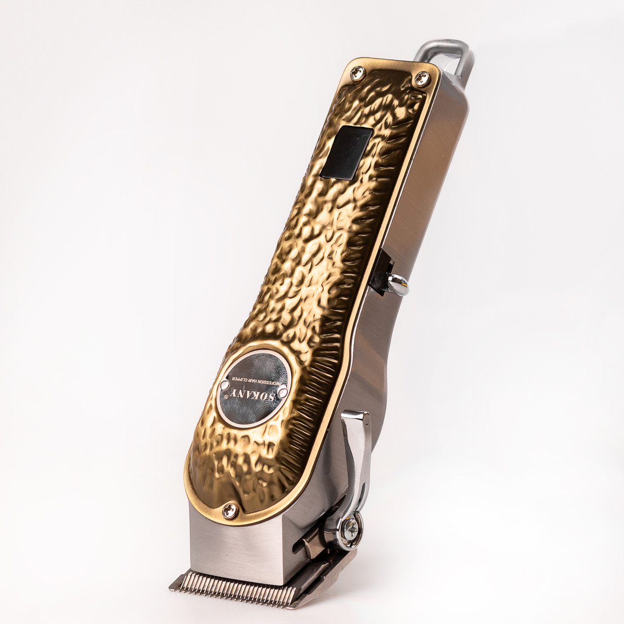 Машинка для стрижки Sokany SK-LF-9976 акумуляторна з 4 насадками та USB золото_SKLF9976GL_Milantium_2