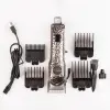 Машинка для стрижки Sokany SK-LF-9976 акумуляторна з 4 насадками та USB срібло_SKLF9976_Milantium_3