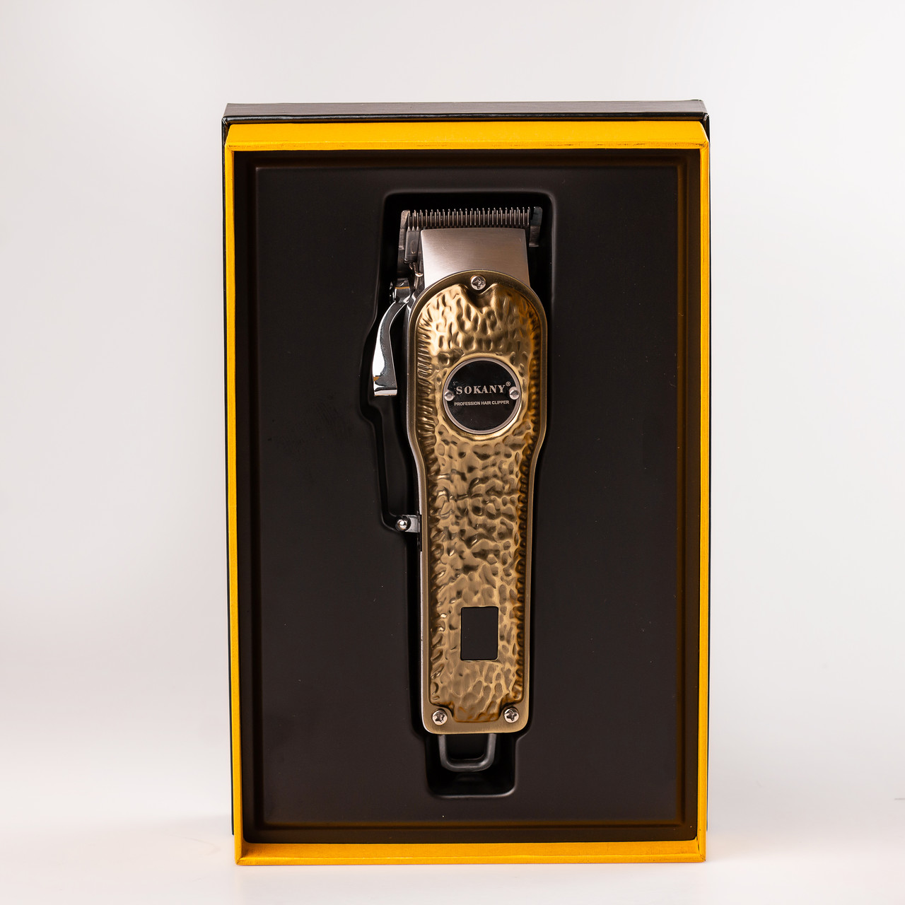 Машинка для стрижки Sokany SK-LF-9976 акумуляторна з 4 насадками та USB золото_SKLF9976GL_Milantium_5