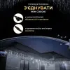 Вулична гірлянда бахрома 20 (м) 390 led світлодіодів зовнішня біла чорний дріт_20MBW_Milantium_6