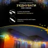 Вулична гірлянда бахрома 25 (м) 405 led світлодіодів зовнішня мультиколор білий дріт_25MWML_Milantium_5