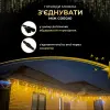 Вулична гірлянда бахрома 50 (м) 810 led світлодіодів зовнішня жовта чорний дріт_50MBY_Milantium_6